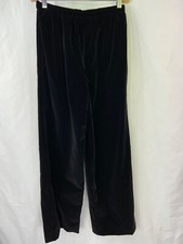 Vintage Jill Richards High Waist Black Velvet Pants Sz 8 Wide Leg Tailored Lined