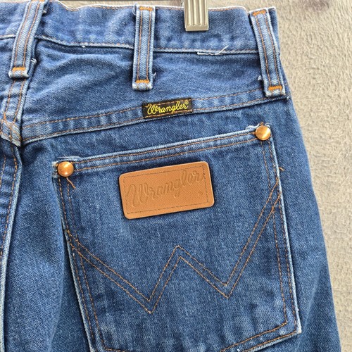 VINTAGE Wrangler Jeans 28 Blue Denim Cowboy Cut 13MWZ - Picture 8 of 12