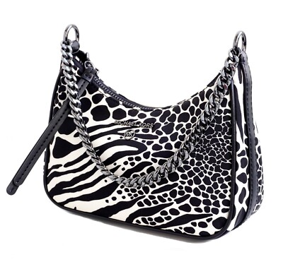 Michael Kors Tasche Umhängetasche Jet Set Charm SM Chain Pouchette Back Combo