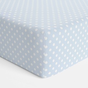 bubba blue fitted cot sheet