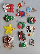 Lot of 15 Assorted Vintage Christmas Tree Ornaments