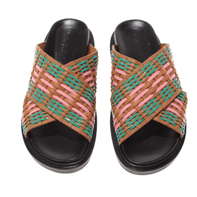 サンダル MARNI Men Sandals SBMR000600 P412200V58 Green Marni-Fussbett-Slide-Sandal---