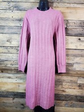 A New Day Sweater Dress Small Pink Chest 34" Length 44.5" Waist 33" Hips 33"