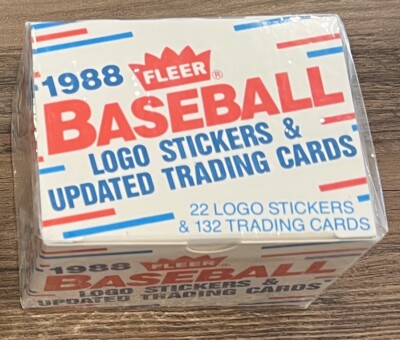 1988 Fleer Baseball 22 Stickers & 132 Updated Cards Factory Sealed MINT FREE SH