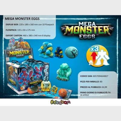 Mega Monster Eier - (10 Stk.)