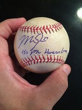 Mike Trout Signed Game Used Ball from 1st ML HR Game-Angels/MLB History-MLB HOLO