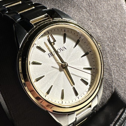 Bulova Sutton Women's Quartz White Dial Band 28mm Watch 98L277 - Picture 6 of 24