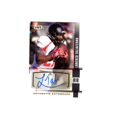 2014 HIT SP Rookie LORENZO TALIAFERRO AUTO RC! Costal Carolina STAR RB