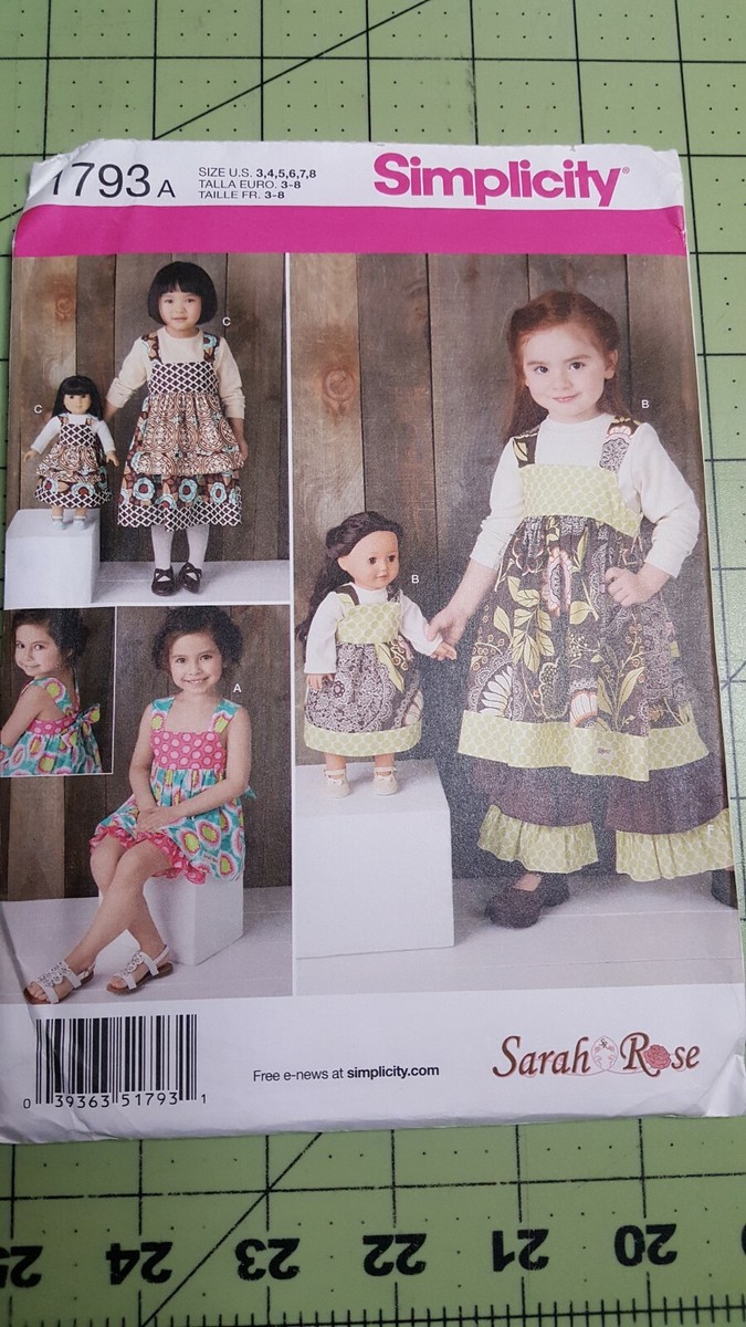 Simplicity Creative Patterns New Look 6202 Child's Dress