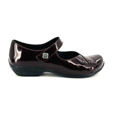 Women s 5-5.5 36 Dansko Opal Mary Jane Black Cherry Red Patent Leather Flats