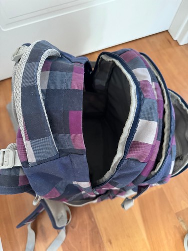Satch Pack Schulrucksack + Sporttasche karo Lila/Blau ergonomisch Rucksack - Bild 8 von 12