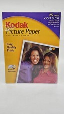 Kodak 25 Sheets Soft Gloss Picture Photo Paper - 8 1/2" x 11" New