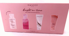 WANDER: BRIGHT ON TIME 4 PC SKINCARE SET. GIFTBOXED. ORG 56 SALE 40