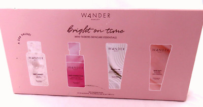 WANDER:  BRIGHT ON TIME 4 PC SKINCARE SET. GIFTBOXED. ORG $56 SALE $40
