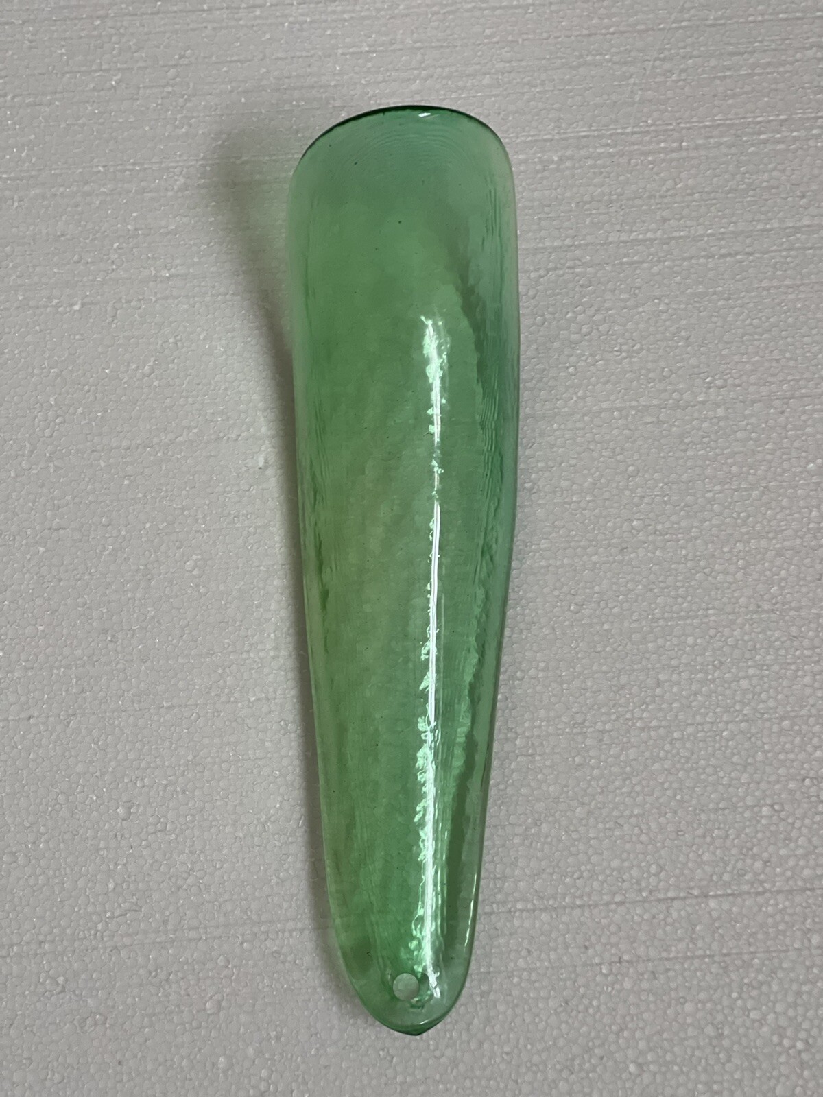 1 MURANO Italian Venetian Art Glass Mazzega Emerald Green Chandelier Part Petal