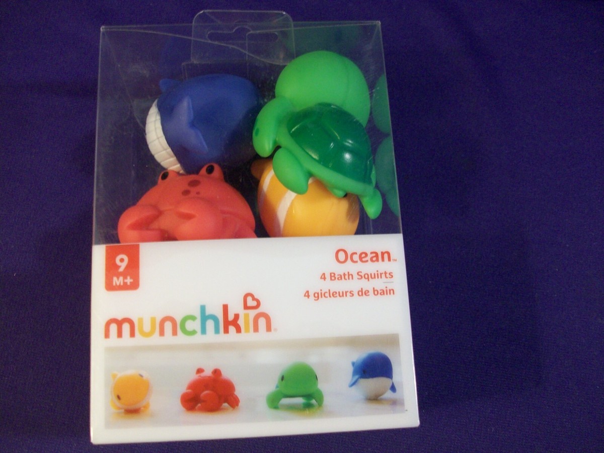 Munchkin Ocean Squirters - 8 Jouets De Bain Animaux Marins Pour Bébé Et Enfant