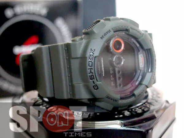 Casio G-Shock XL Ana Digi Matt Green Watch GD-100MS-3D | eBay