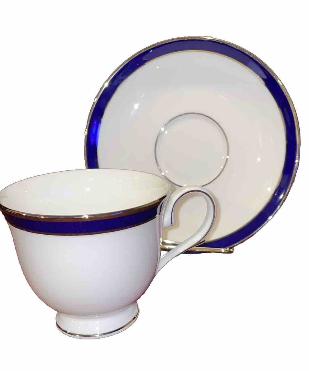 Rare: Lenox Federal Cobalt Blue Platinum 8” Brand New Salad