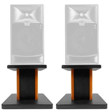 Rockville 8” Wood Studio Monitor Speaker Stands For JBL 708P Monitors