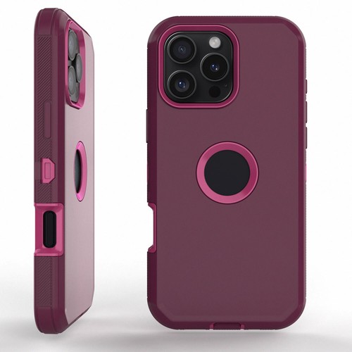For iPhone 16 Pro Max/16+/16 Pro/16e/16 Shockproof Heavy Duty Phone Case Cover - Picture 52 of 87