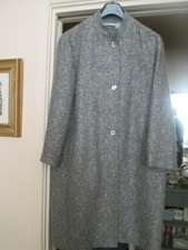 Episode Grey Silver Coat Very Good Used Size 12 Length 40 Arms 22 Inch Wool Mix