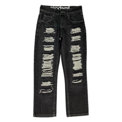 Black Destroyed Jean NWT Zip Fly Inseam 