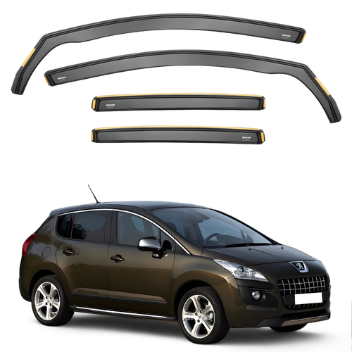 ISPEED Wind Deflectors for Peugeot 3008 MK1 2008-2016 5-Door MPV 4pc Set Visors - Picture 2 of 10