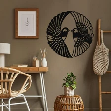 Pigeons Metal Wall Art, Metal Wall Decor, Wall Hangings, Minimalist Wall Art