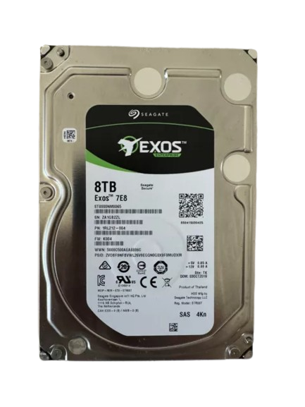 SEAGATE EXOS ST8000NM0065 8TB 7200RPM 3.5IN 4KN SAS-12GBPS HDD FOR