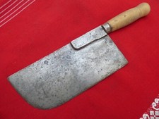 hachoir couperet outil ancien boucher boucherie