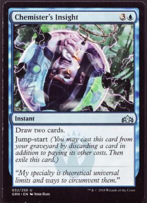 Chemister's Insight - 32 Regular not foil MTG GRN