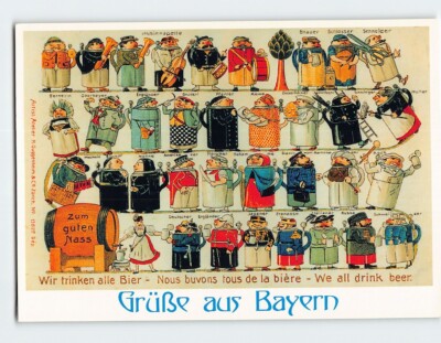 Postcard Greetings from Bavaria  Germany