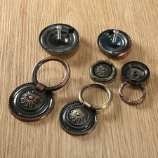 10 PIEZAS Antiguo Bronce Puerta Gabinete Perilla Cajón Tirador Anillo Armario Manija Herrajes