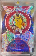 2022-23 Crown Royale Lebron James Test Of Time Swirlorama Die Cut /49 Card #7