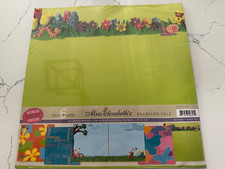 Miss Elizabeth's 6 Easy Coordinated Scrapbooking Backyard Pals Pages 12x12