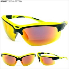 Biker Motorcycle CYCLING Riding SPORTY Wrap Around SUN GLASSES Lightweight Frame