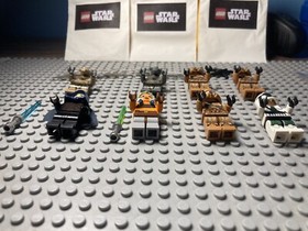 LEGO STAR WARS BATTLE OF GEONOSIS CLONE WARS WITH AHSOKA-FIGURES FROM 9491/75089