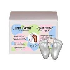 New Luna Bean Infant Plaster Casting Kit Hand or Foot by Casting Keepsakes!