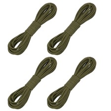 4 Pcs Faux Suede Leather Cord, 2.6mm x 5.5 Yards Flat String, Deep Green