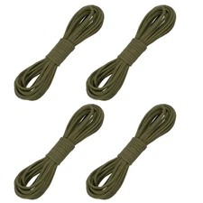 4 Pcs Faux Suede Leather Cord, 2.6mm x 5.5 Yards Flat String, Deep Green