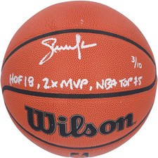 Steve Nash Phoenix Suns Signed Wilson Indoor/Outdoor Basketball w/Inscs - LE 10