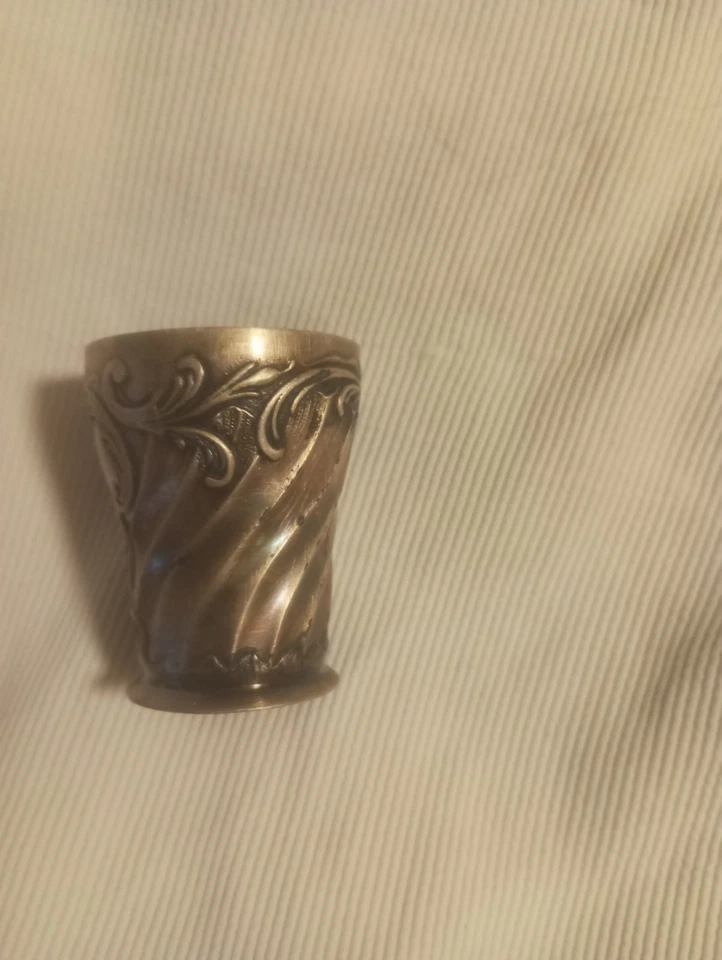 verre à liqueur gallia Christofle en métal argenté art nouveau - Photo 4/4