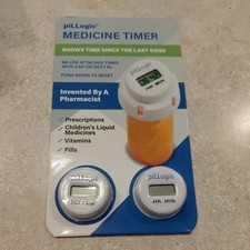 piLLlogic Medicine Timer Riutilizzo Attaccato Timer Cap Confezione da 2