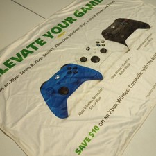 Xbox Controller Elevate Your Game Fabric Gamestop Promo Display Banner 48" X 34"