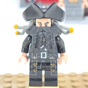 Lego Captain Blackbeard (poc007) Minifigures Pirates Of The Caribbean 4195/4192