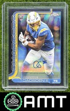 Oronde Gadsden 2025 Topps Chrome 10/10 Retail Rookie Auto Black Wave Chargers RC