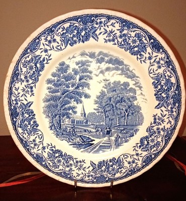 Vintage Olde England Royal Tudor Geschirr Speiseteller, Staffordshire, England.