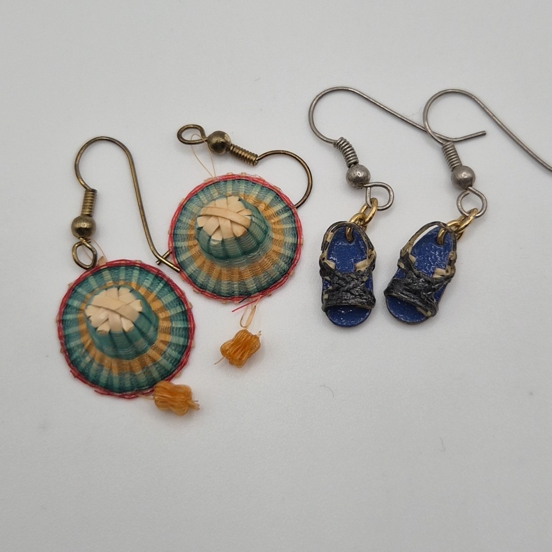 VTG Tiny Mini Delicate Handmade Artisan Beach Hat… - image 8