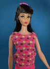 Vintage BARBIE Doll CHOCOLATE BON BON Brunette TNT 1968 Twist 'n Turn Swimsuit