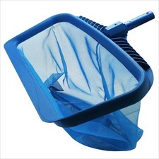 Swimming Pool Leaf Skimmer Net - Mesh Deep Bag & Rake Cleaner for SPA & Pond